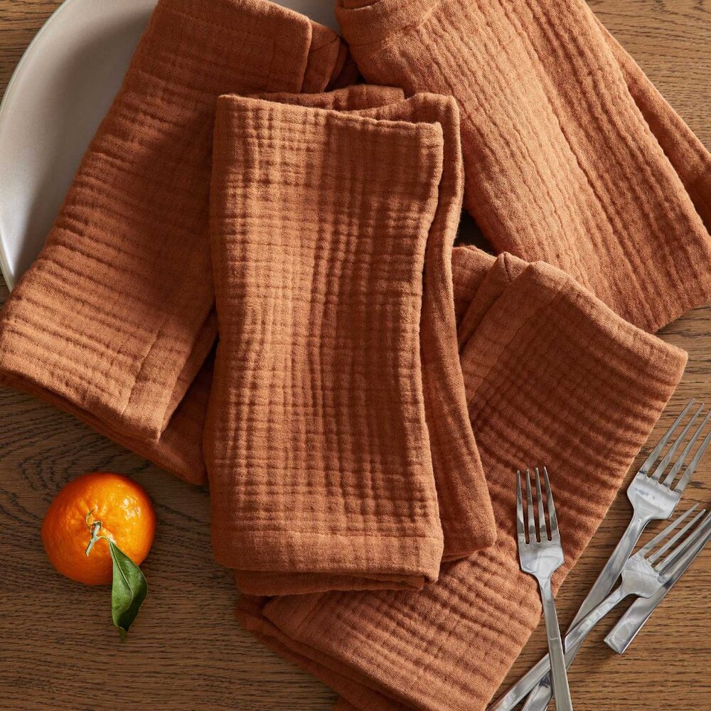 Quince Organic Airy Gauze Napkins - Picture 2 of 7